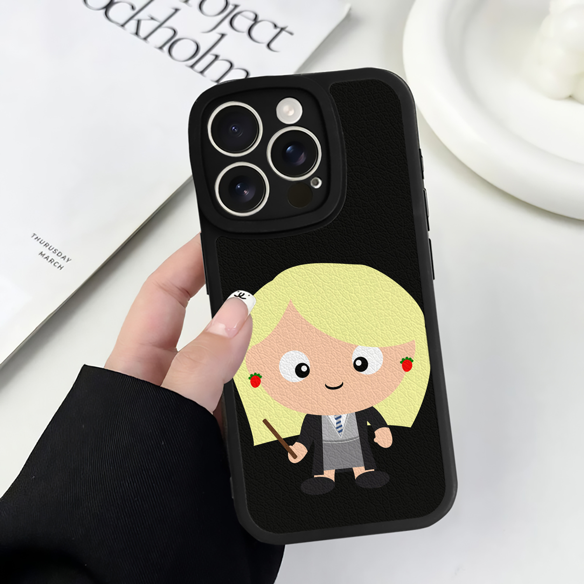 （画像用） Harry Potter ハリー・ポッターシリーズ 【iPhone 16シリーズ対応】シリコンスマホケース（レザー調） 材質：シリコン